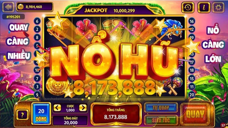 Cách chơi nổ hũ trúng jackpot khủng