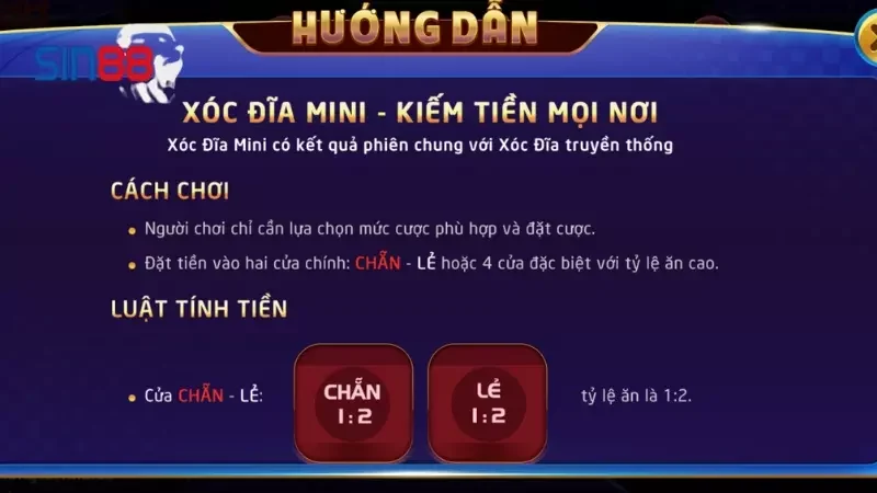 Hướng dẫn chơi từ Sin88