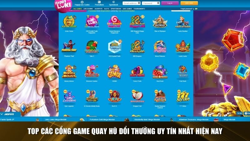 Top game Quay Hũ Đổi Thưởng tặng code