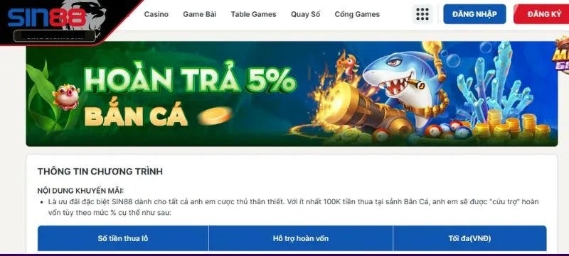 Giới Thiệu Tổng Quan Về Chương Trình Hoàn Trả SIN88