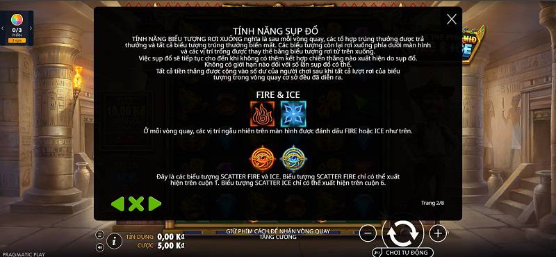 Tính năng rơi xuống và cơ chế Fire & Ice cơ bản